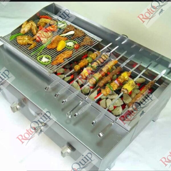 RCG-310 – Counter Top Gas Heavy Duty Lava Rock Char Grill 91 x 58 cm