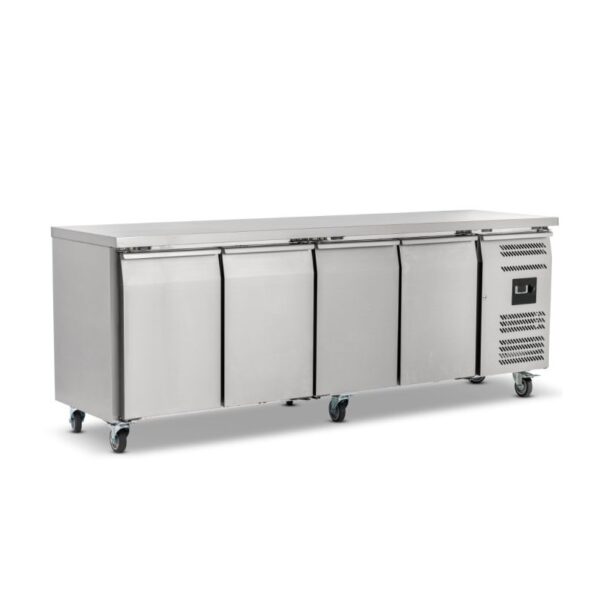 4 Door Gn1/1 Freezer Counter Without Upstand 553L - LBC4NU