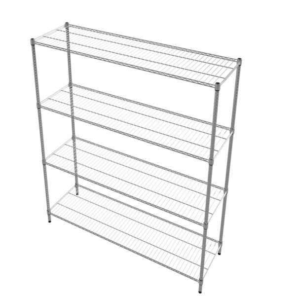 1800mm Wide 4 Tier Wire Racking Shelving Kit - RACK-1800